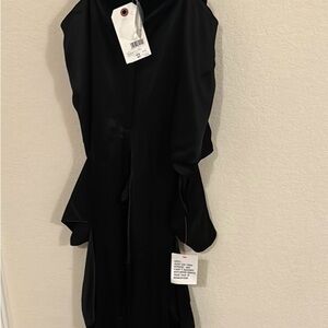 TopShop Slash Wide Leg Cutout Satin Pants